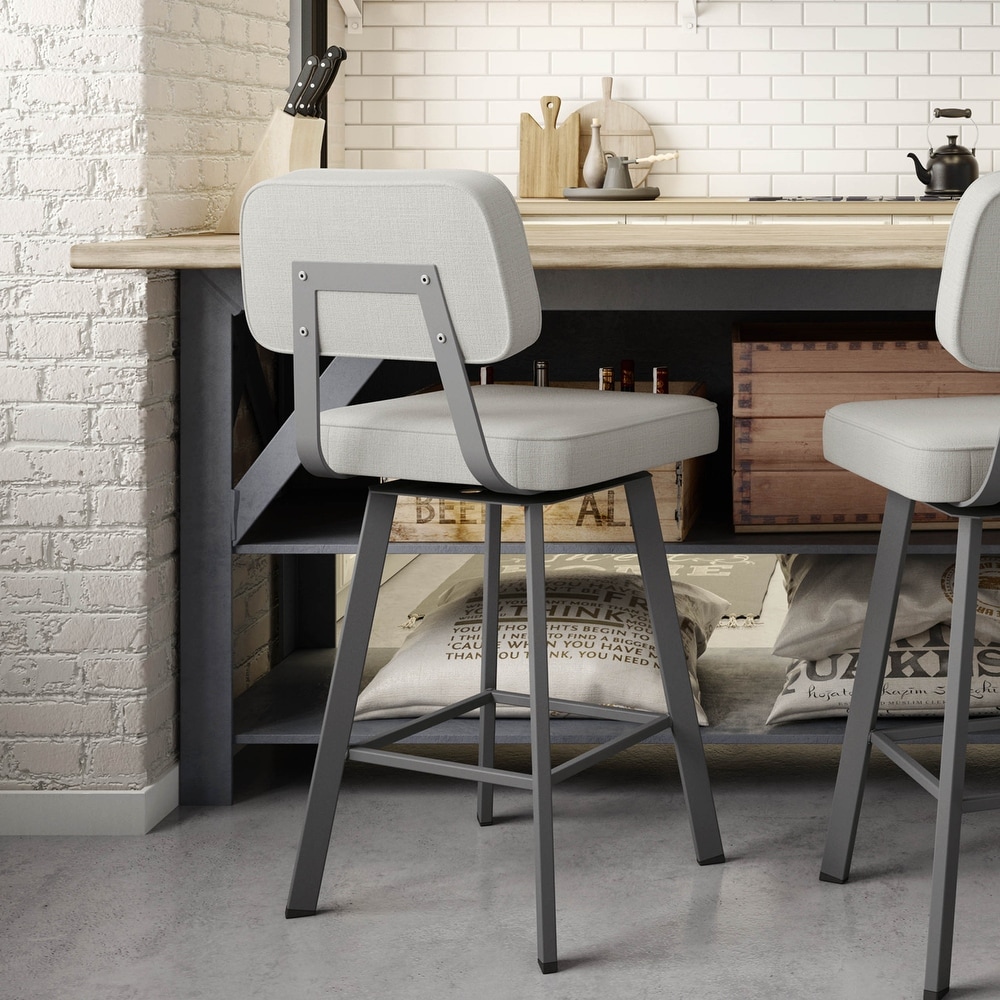 Amisco Clarkson Swivel Bar Stool