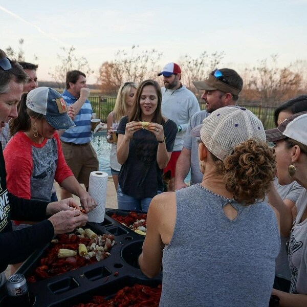 Bayou Classic® 40.5in Square Outdoor Seafood / Event Table