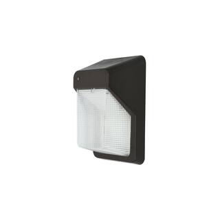 Commercial Electric 150W Equivalent Integrated LED Bronze Outdoor Vertical Wall Pack Over Door Light 3000 Lumens PRWX30-V-PC-4K-BZ