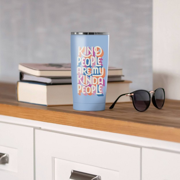 Ocs Designs 17oz Stainless Steel My Kind Of People Coffee Tumbler Blue