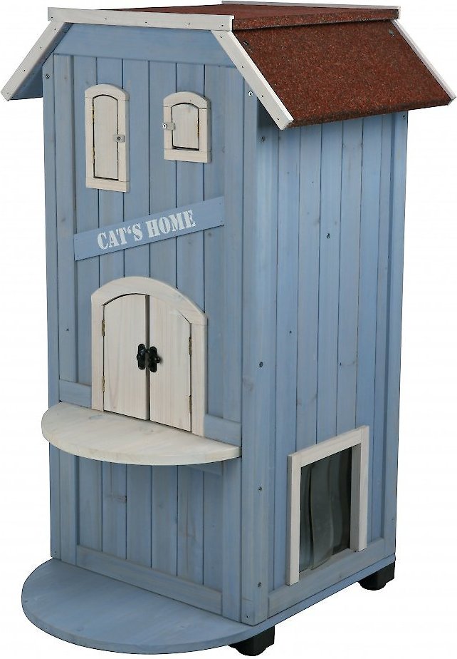 TRIXIE 3-Story Outdoor Wooden Cat House