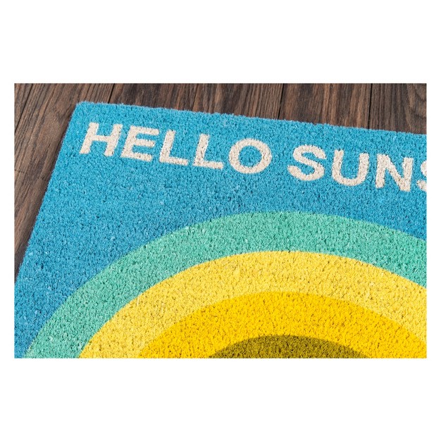 Hello Sunshine Woven Door Mat Novogratz By Momeni