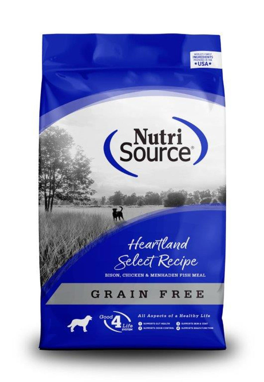 NutriSource Grain Free Heartland Select With Bison Dry Dog Food