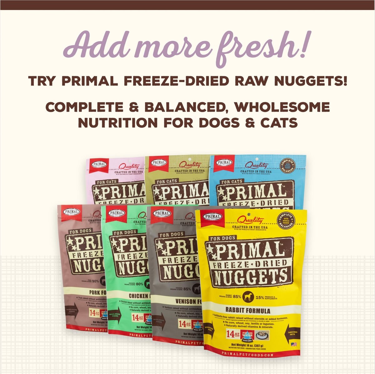 Primal Cupboard Cuts Turkey Grain-Free Freeze-Dried Raw Dog Food Topper