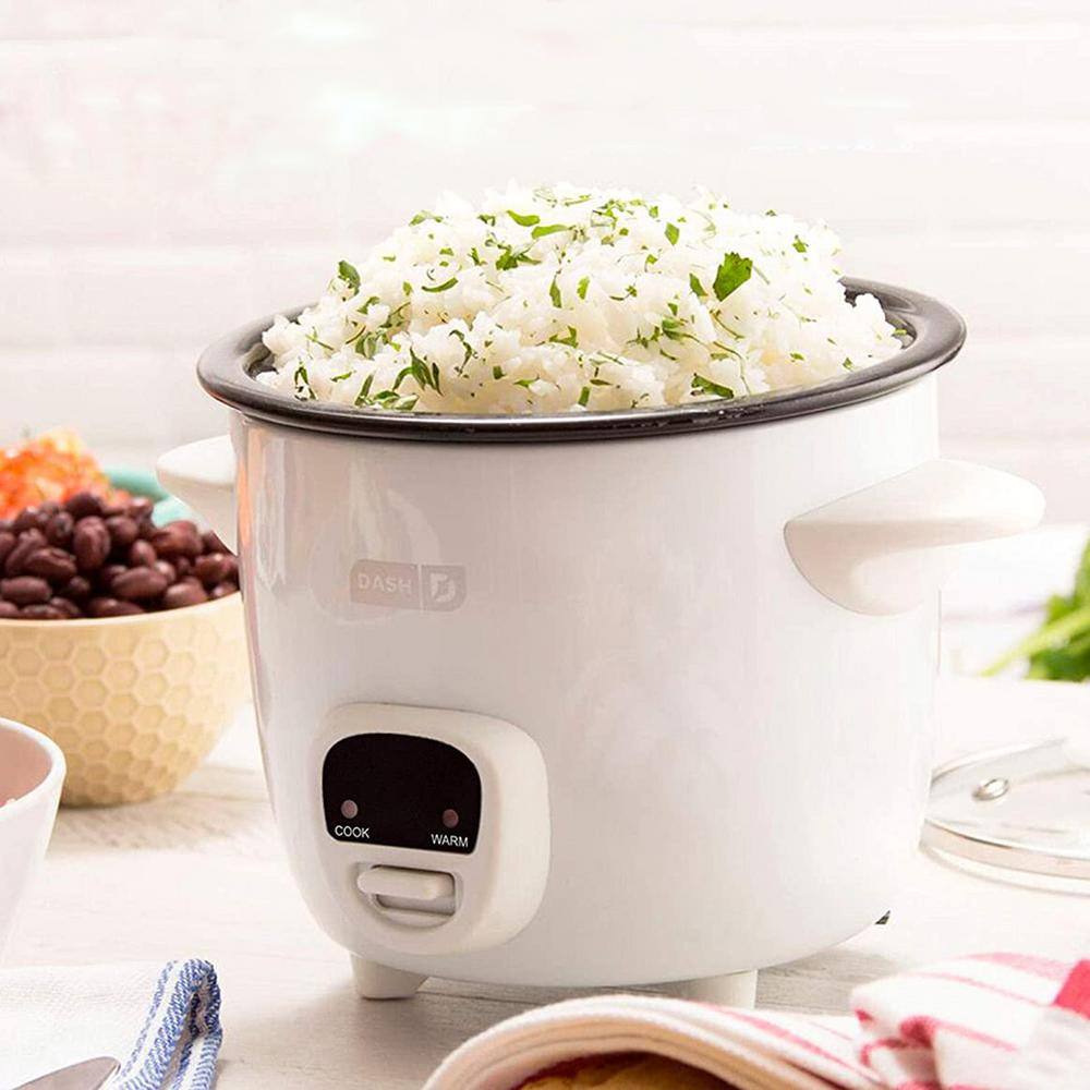 Dash Mini 16-oz. 2-Cup Rice Cooker in White with Keep Warm Setting 985119607M