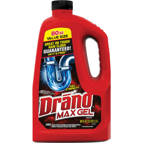 SC Johnson Drano Clog Remover Gel | Professional Strength， 80 fl. oz | SJN694772EA