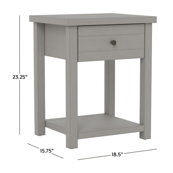 Living Essentials by Hillsdale Harmony 1-Drawer Wood Accent Table - 23.25H x 18.5W x 15.75D