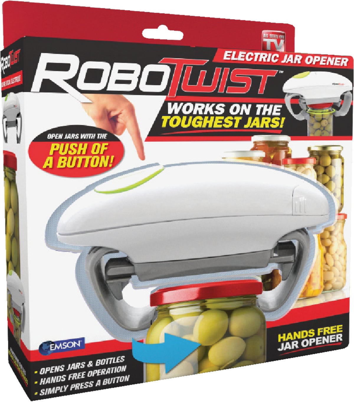 RoboTwist Electric Jar Opener White Jar