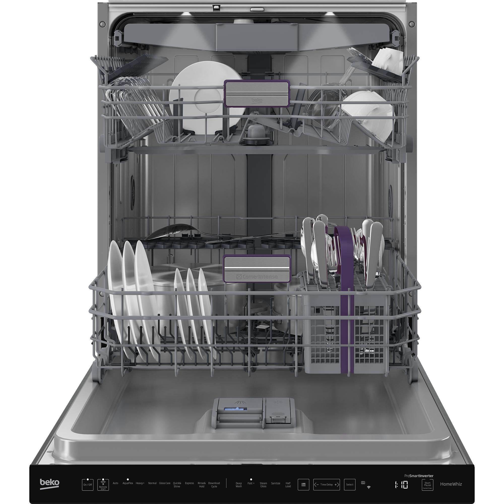 beko 24-inch Built-in Dishwasher with CornerIntense® DDT39434XIH