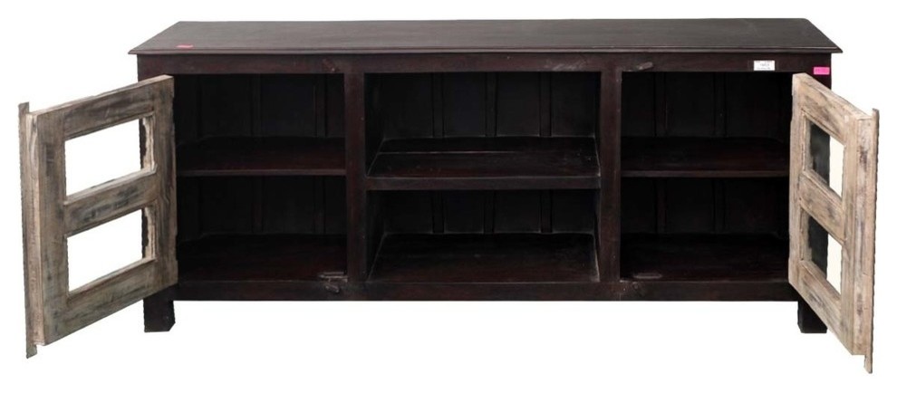 Bement Vintage TV Stand for 70 Inch TV   Farmhouse   Entertainment Centers And Tv Stands   by Sierra Living Concepts Inc  Houzz