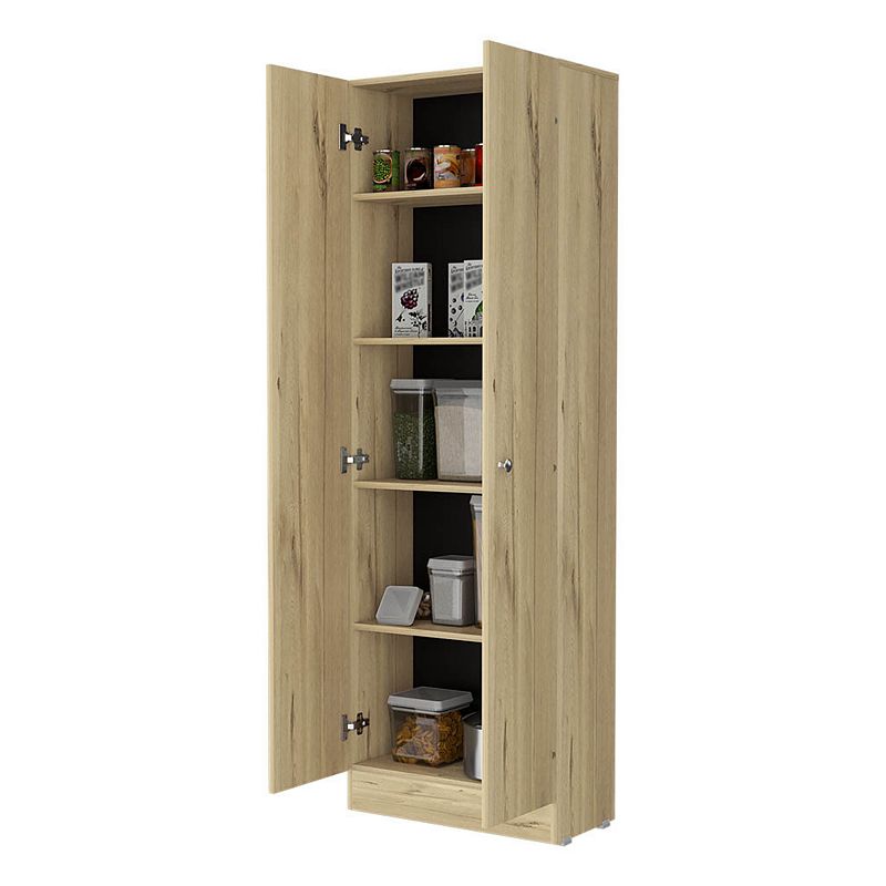 Virginia Double Door Storage Cabinet， Five Shelves