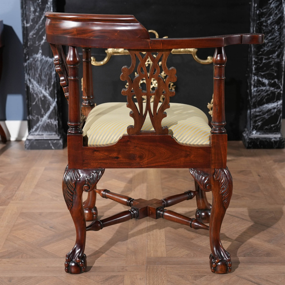 Large Corner Chair   Victorian   Armchairs And Accent Chairs   by Niagara Furniture  Houzz