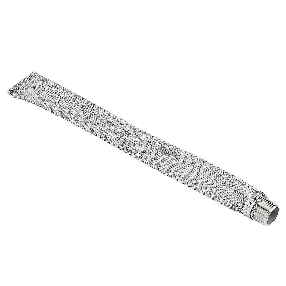 1/2in NPT Stainless Steel Beer Filter Screen Mesh Filter for Homebrew Beer Kettle Mash Tun(12in