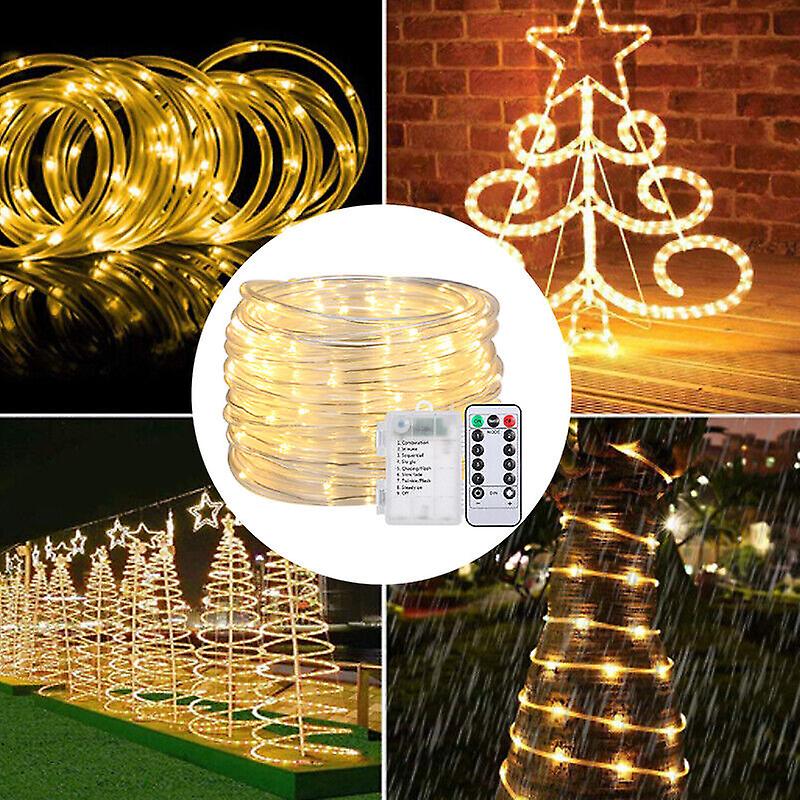 5m 50led Rope Strip Tube String Fairy Lights Waterproof Garden Outdoor Xmas C W12223292