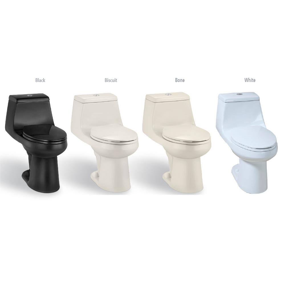 Glacier Bay 1-Piece 1.1 GPF1.6 GPF High Efficiency Dual Flush Elongated All-in-One Toilet in Biscuit N2420-BISC