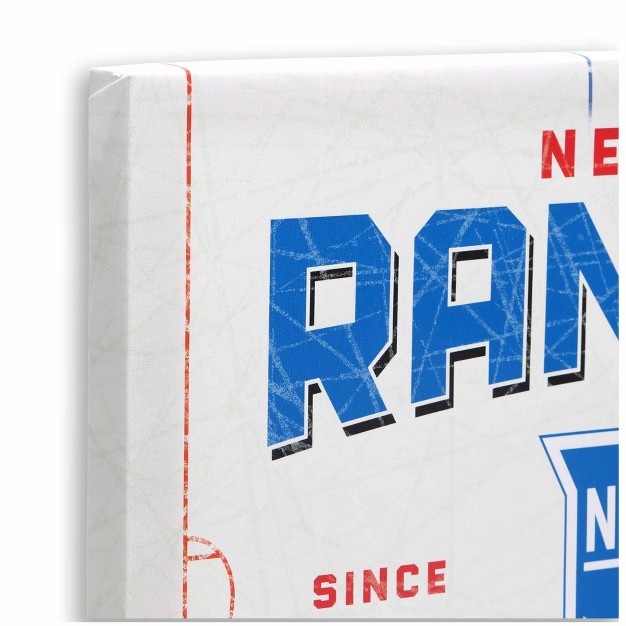 Nhl New York Rangers Rink Canvas