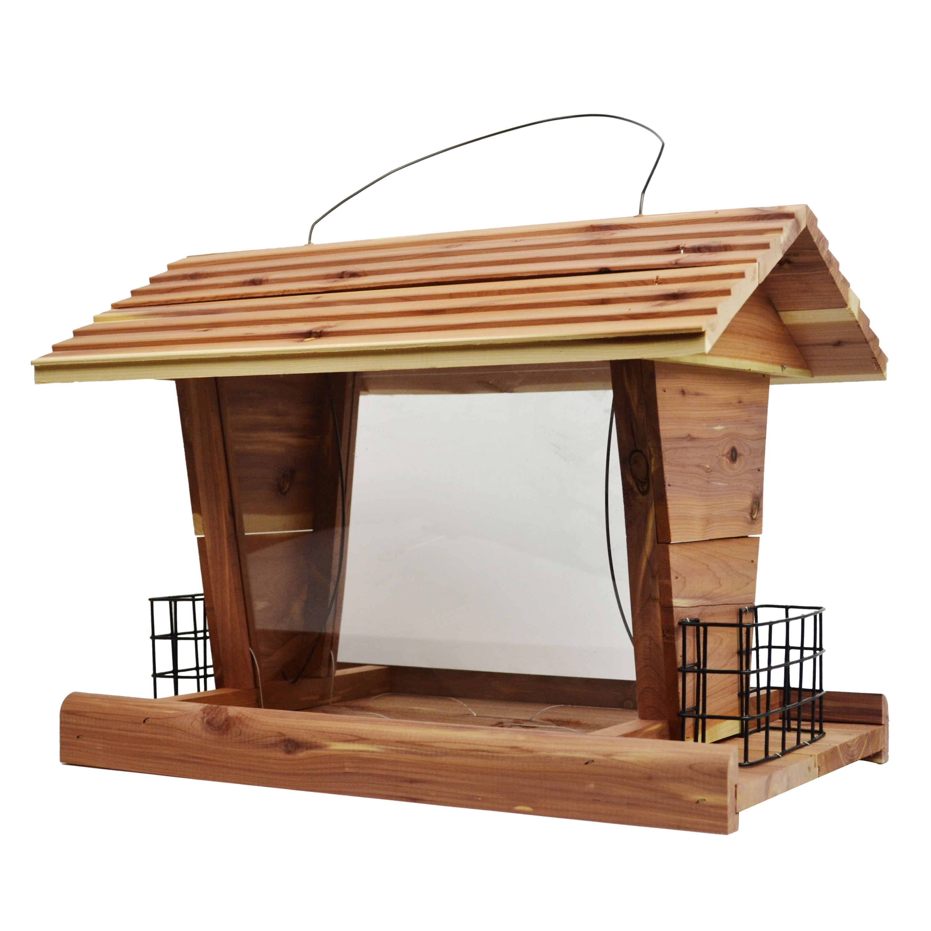 Pennington Red Cedar Grand Chalet Wild Bird Feeder， 14 lb. Capacity， 1 Pack