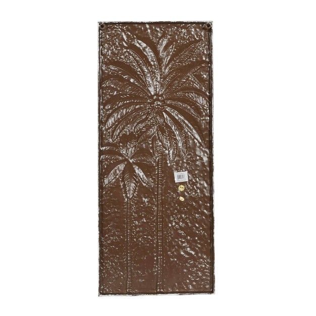 Metal Tree Relief Palm Wall Decor With Gold Detailing Gold Olivia amp May