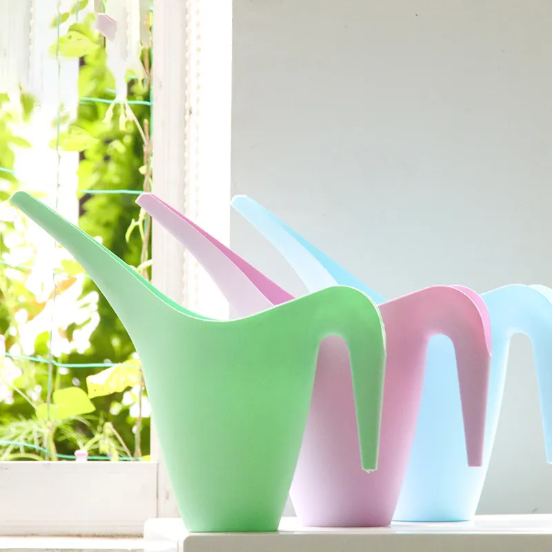 1L Long Mouth Watering Can House Plants Spout Home Indoor Flower Plant Pot Jar Gardening Cultivation Supply