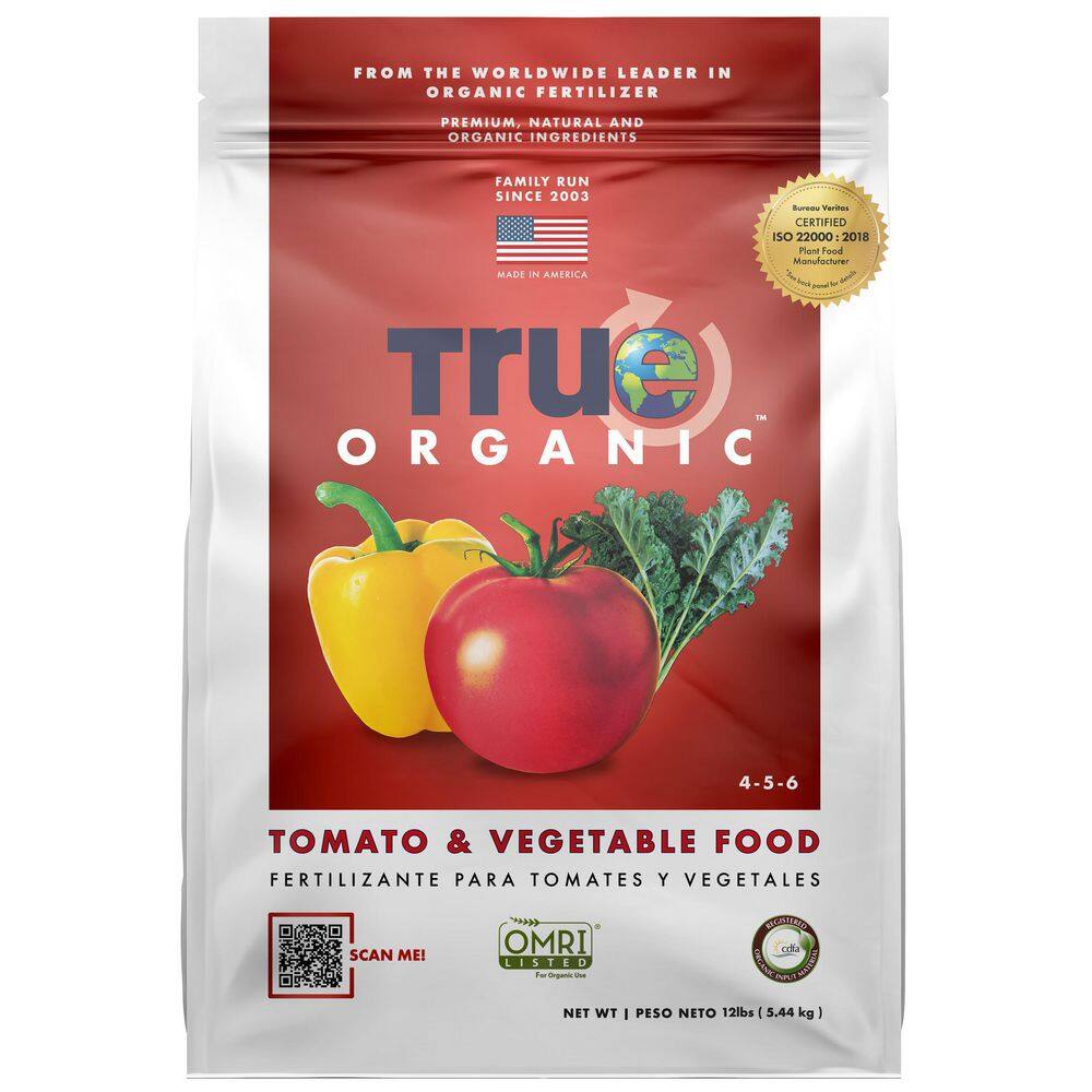 TRUE ORGANIC 12 lbs. Organic Tomato and Vegetable Dry Fertilizer OMRI Listed 4-5-6 R0024