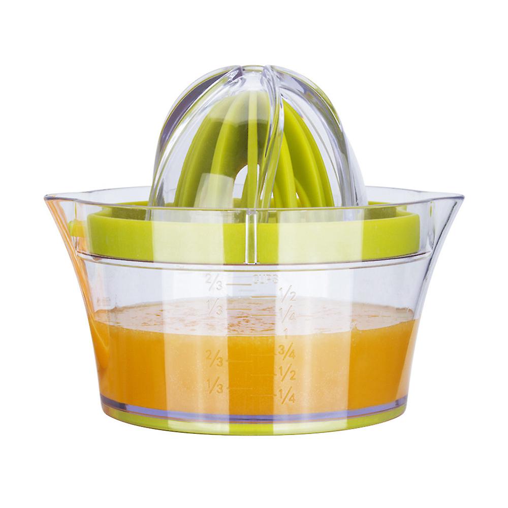 Manual Juicer Citrus Lemon Orange Hand Squeezer With Built-in Measuring Cup And Grater Anti-slip Reamer Extraction Egg Separator，14-ounce Capacity， Gr