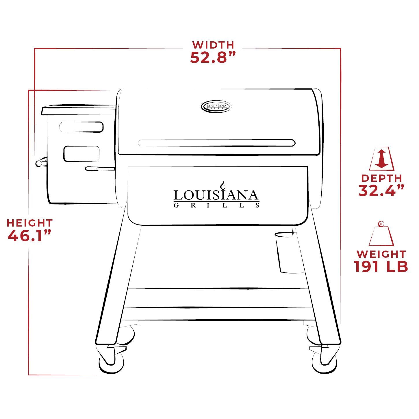 Louisiana Grills LG1000BL Black Label Series Pellet Grill W/ Wi-Fi Control