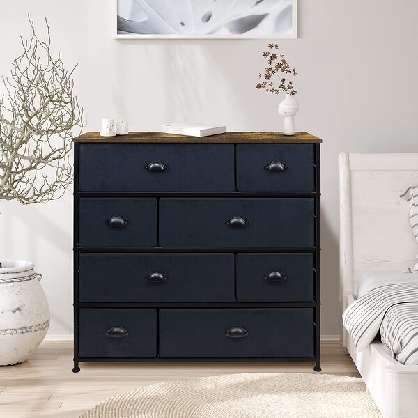 Dresser w/ 8 Drawers Furniture Storage and Chest Tower for Bedroom - - 35443508