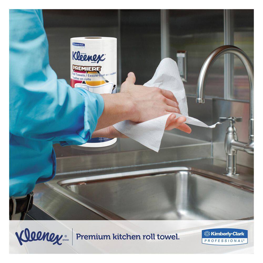 Kleenex Premiere Kitchen Roll Towels White (70 Sheets per Roll 24 Rolls per Carton) KCC13964