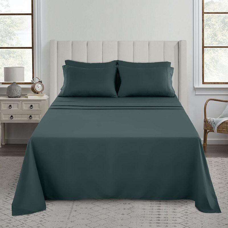 Microfiber Solid Bed Sheet Set - Lux Decor Collection