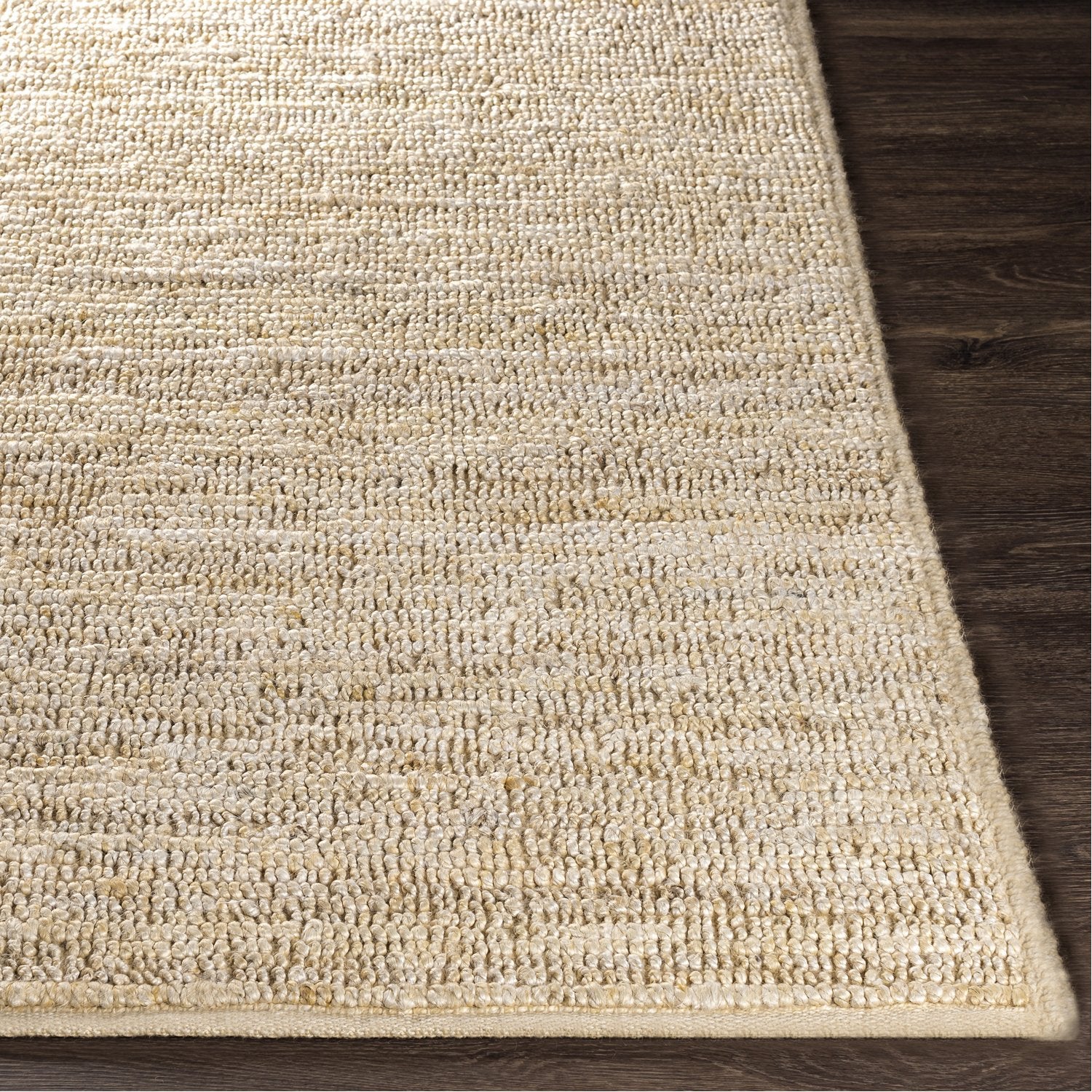 Continental Collection Jute Area Rug in Antique White