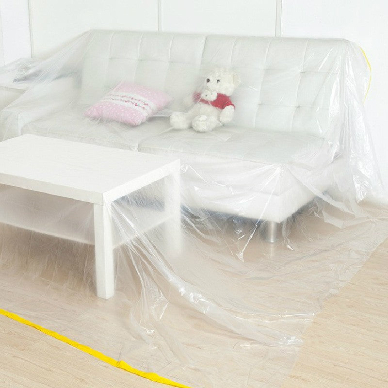 Sufanic Plastic Clear Sofa Couch Cover,Furniture Covers,Waterproof Couch Covers,108.3x143.7inch