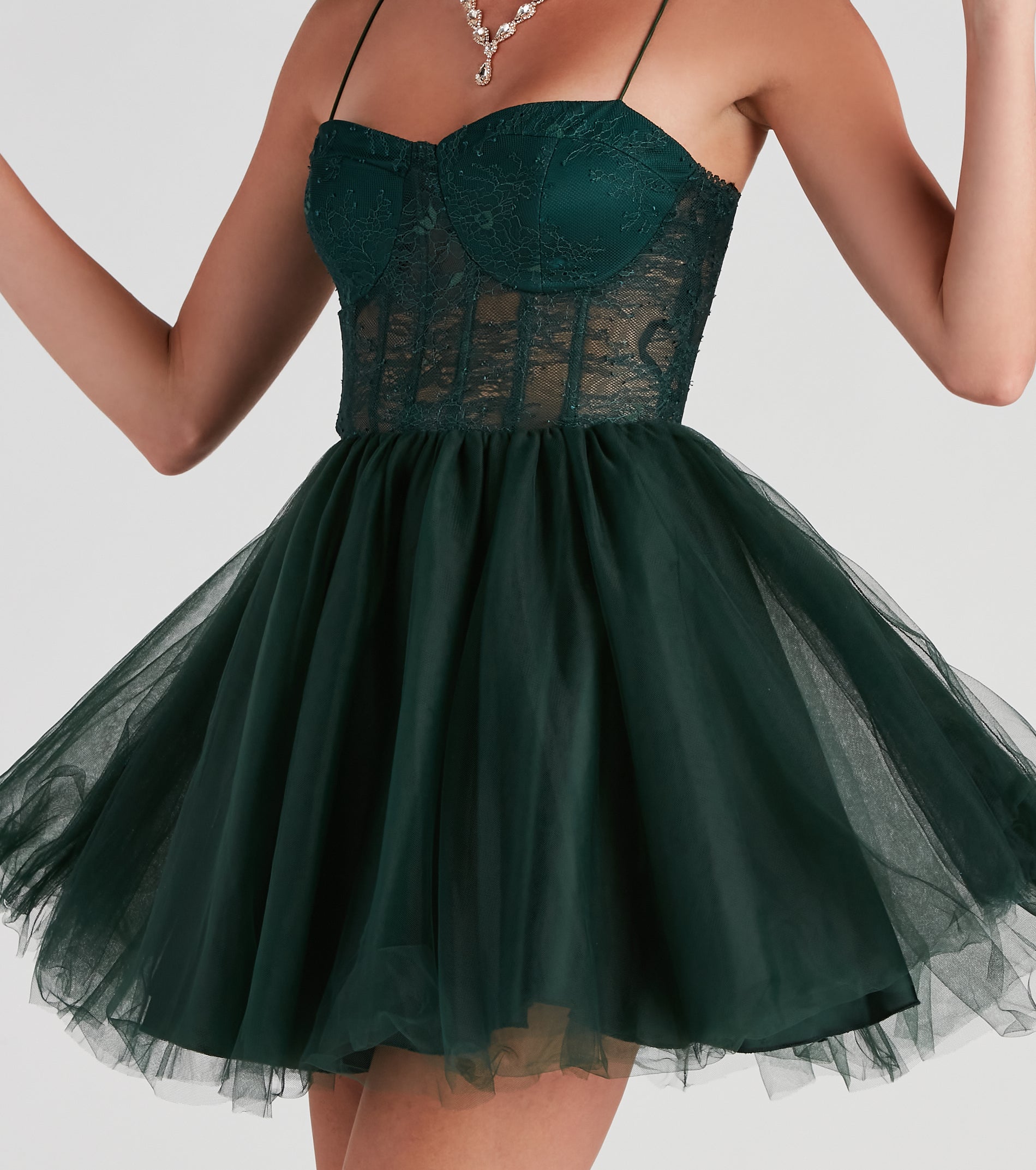 Charlie Corset Lace Party Dress