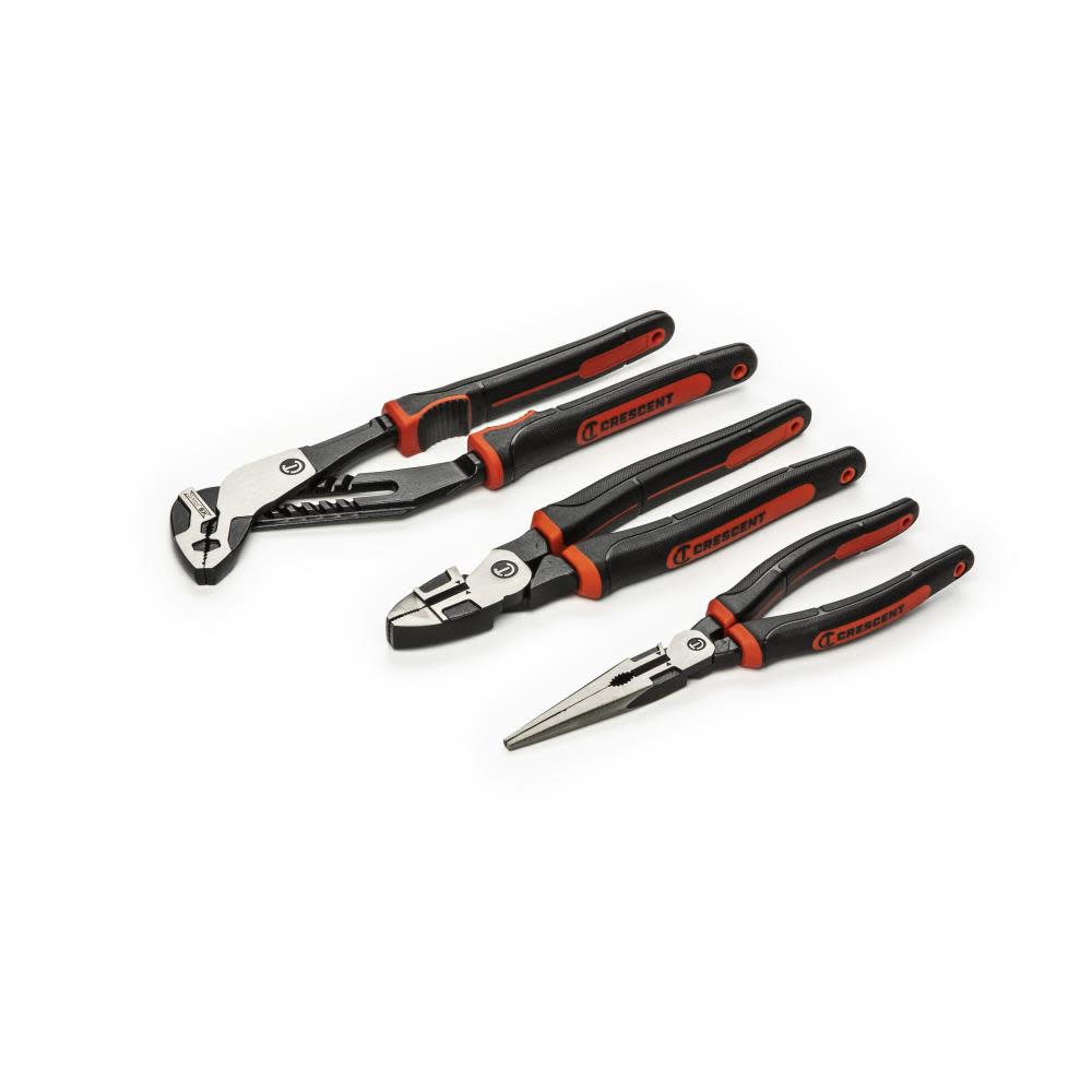 CRESCENT Z2 Mixed Dual Material Plier Set 3pc