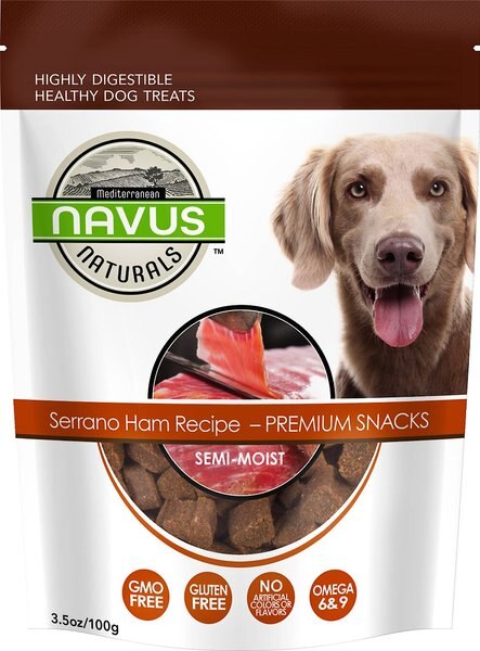 Navus Naturals Serrano Ham Recipe Dog Treats， 3.5-oz bag