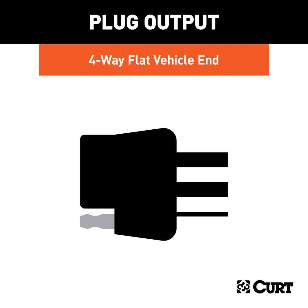 CURT Custom Wiring 4-Way Flat Output Select Hyundai Entourage Kia Sedona Seltos 56442