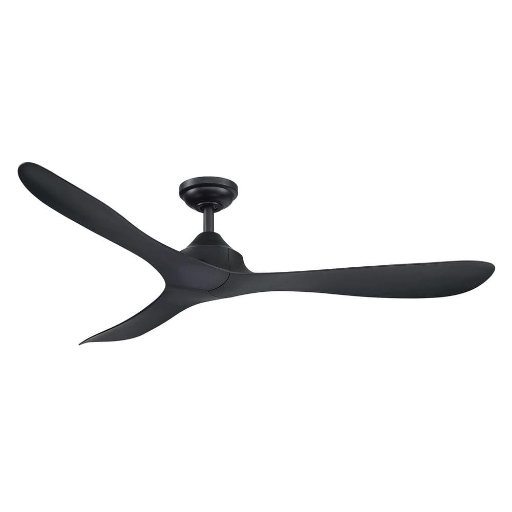 Parrot Uncle Joachim 56 in Modern Black 3Blade Propeller Ceiling Fan with Remote Control