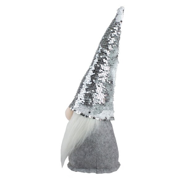 Standing Christmas Gnome with Flip Sequin Hat