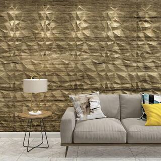 Art3dwallpanels 19.7 in. x 19.7 in. Wood Diamond Design Textures 3D PVC Wall Panels Interior Wall Decor Pack 12 Tiles (32 sq. ft.Case) A10hd038WD