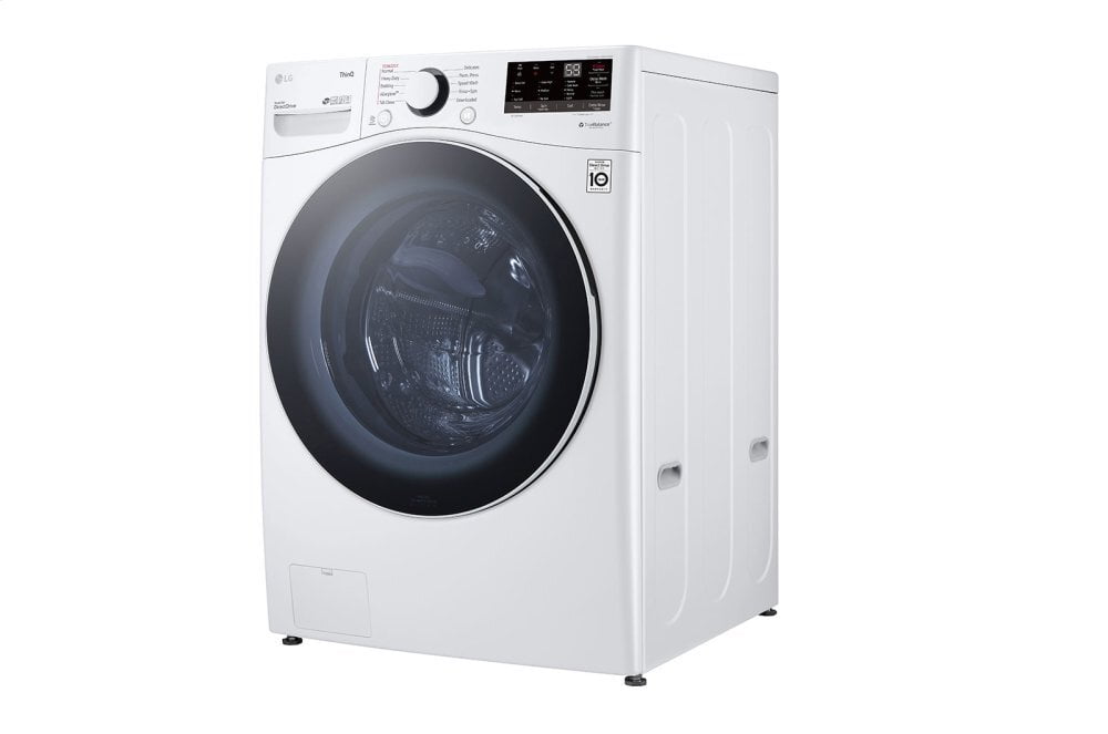 Lg WM3600HWA 4.5 Cu. Ft. Ultra Large Capacity Smart Wi-Fi Enabled Front Load Washer With Built-In Intelligence & Steam Technology