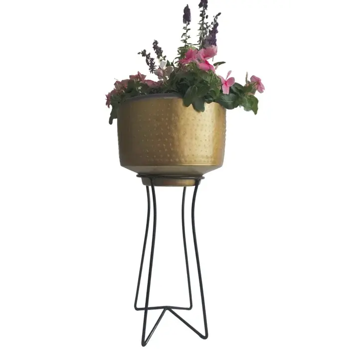 New Best Offers Iron Metal Made brown Plant Stand For Home   Office Decoration Uses Metal Flower plant Stand Nordic Display