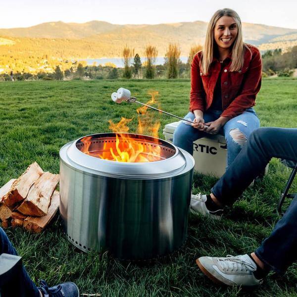 Solo Stove Yukon 2.0 in.27 in. x 17 in. Stainless Steel Wood Burning Fire Pit SSYUK-27-2.0