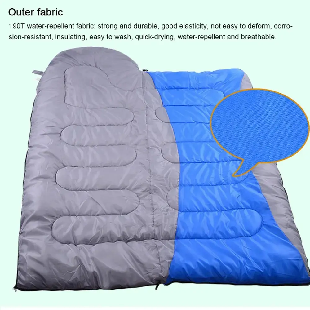 designs synthetic fill organic cotton outdoor camping sleeping bag for hiking waterproof