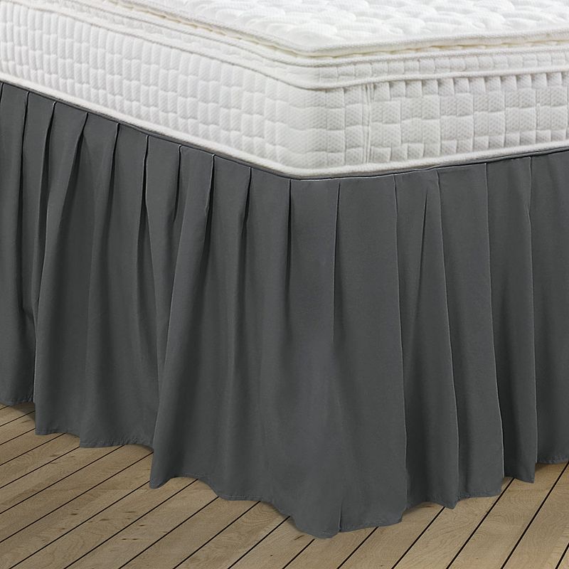 Polyester Bed Skirts 16 Drop Ruffled Brushed Soft Platform Full 54 x 75