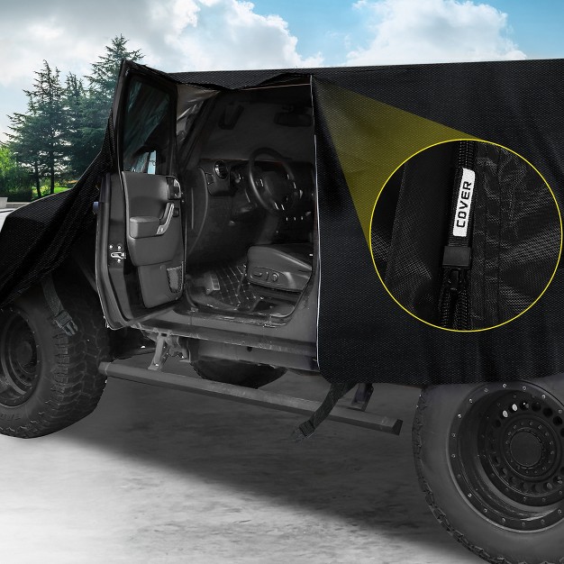 Unique Bargains Suv Car Cover Cab Cover For Jeep Wrangler Jk Jl 2007 2021 W Door Zipper