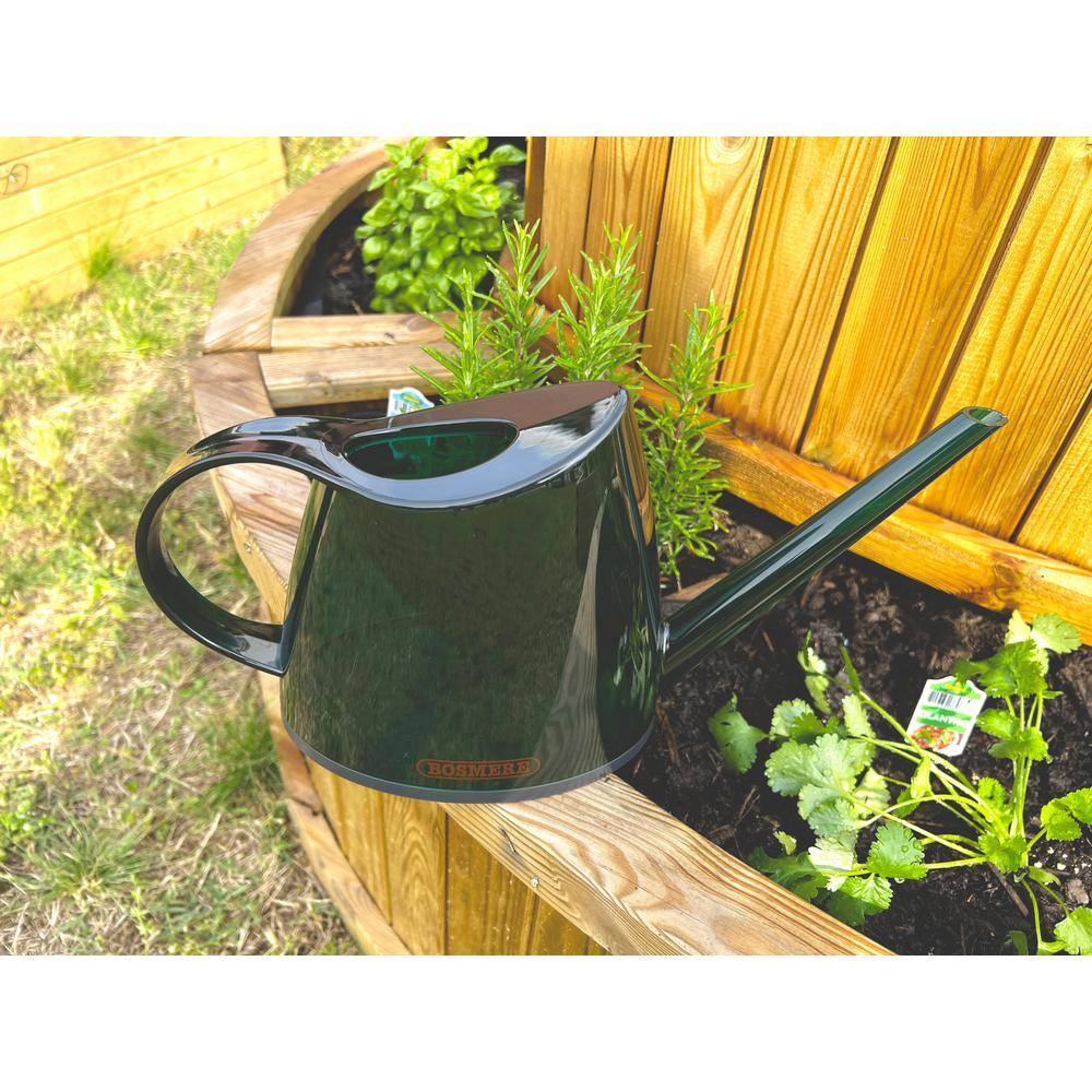 Bosmere English Garden Handy 1.4 l (0.37 Gal.) Green Translucent Plastic Watering Can V551G