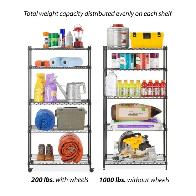 5 Tier Cart Silver