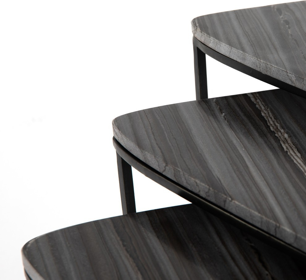 Hampton End Table  Hammered Gray   Transitional   Side Tables And End Tables   by Virgil Stanis Design  Houzz