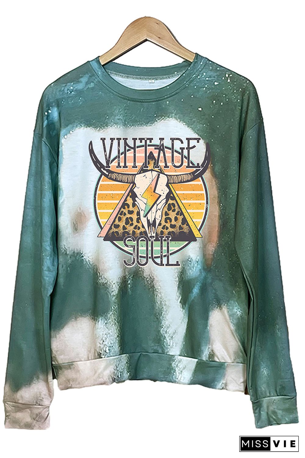 Vintage Soul Longhorn Retro Sweatshirt Women Wholesale