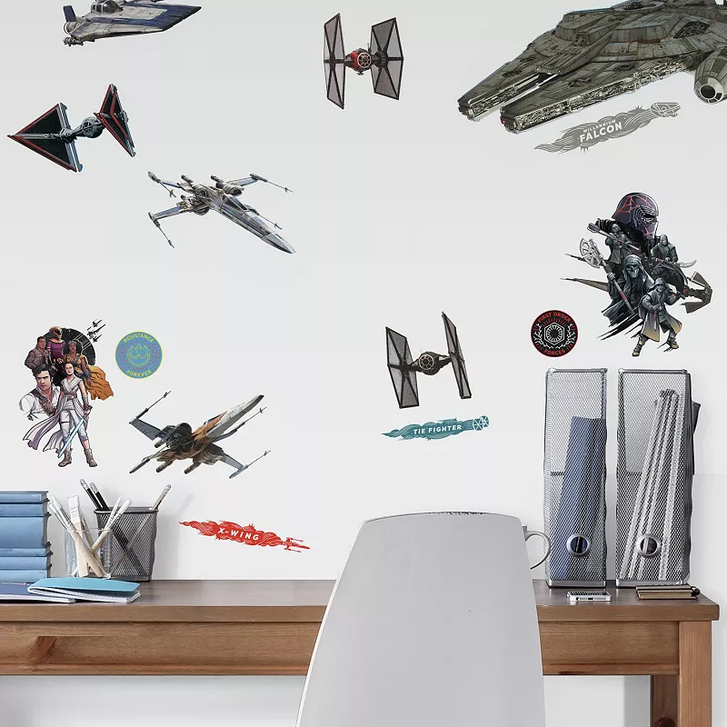 Star Wars Episode IX Galactic Ships Peel and Stick Wall Decal Set by RoomMates