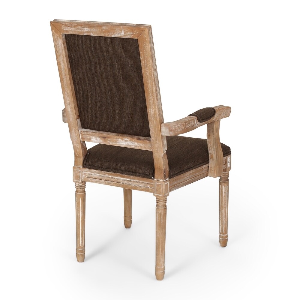 Maria French Country Upholstered Dining Chairs by Christopher Knight Home   23.75\